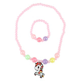 Collier de perles cheval de rêve et bracelet licorne