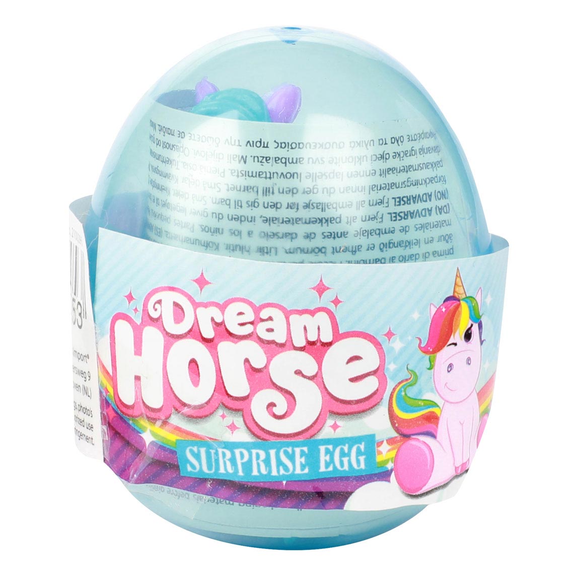 Dream Horse Unicorn in Egg s nálepkami