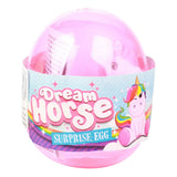 Licorne de cheval de rêve dans un œuf avec autocollants