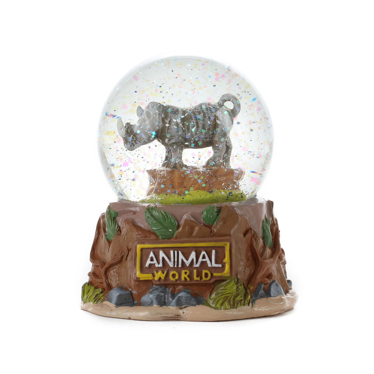 Toi-toys animal mundo de nieve bol animal salvaje