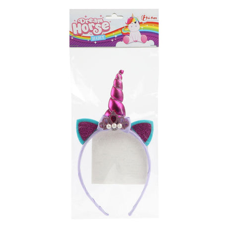 Diadème cheval de rêve licorne violet