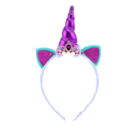 Diadème cheval de rêve licorne violet