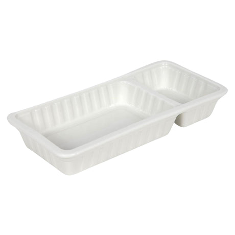 Récipient à frites 20x9,5x3,2cm porcelaine blanche