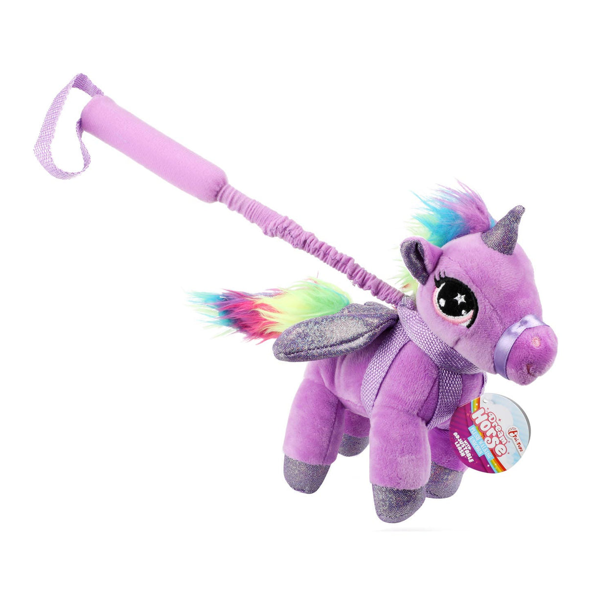 Toi-toys peluche licorne avec canne assortie