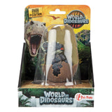 Bébé dinosaure du monde des dinosaures dans un œuf cassé