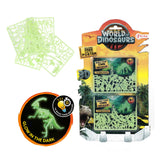 Puzzle 3D du monde des dinosaures, dinosaure qui brille dans le noir