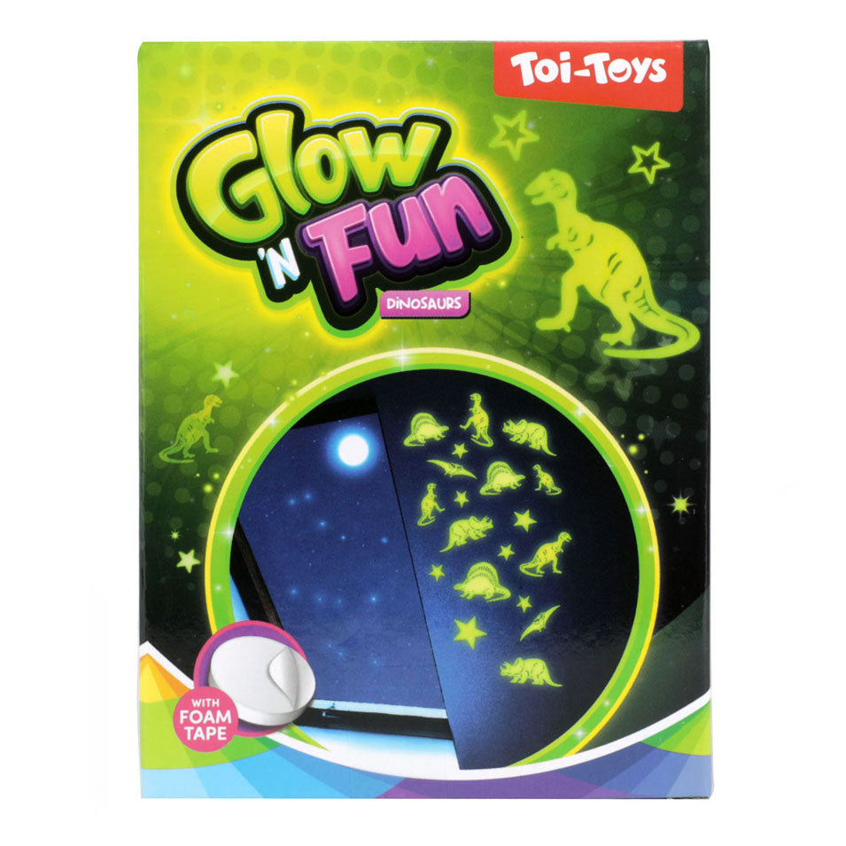 TOI TOYS GLOW N Fun Glow in the Dark Dino's