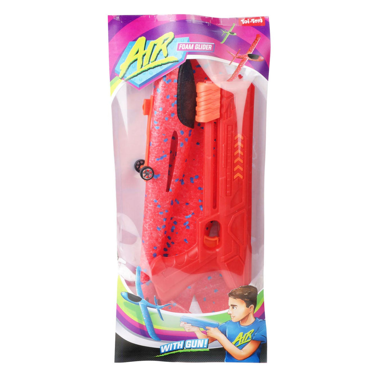 Toi-toys tire un avion en mousse