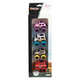 Toi-Toys Metal Pull-Back Off Road Mini Autos, 4st.