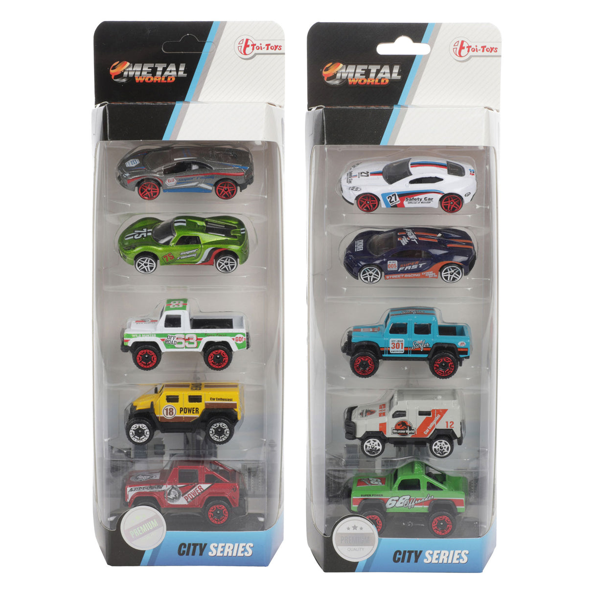 Toi-toys toitoys ensemble de voitures de rallye de course 5 pièces