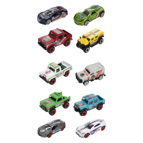 TOI-TOYS Metal Rally RACK RACK CARS, 5e.