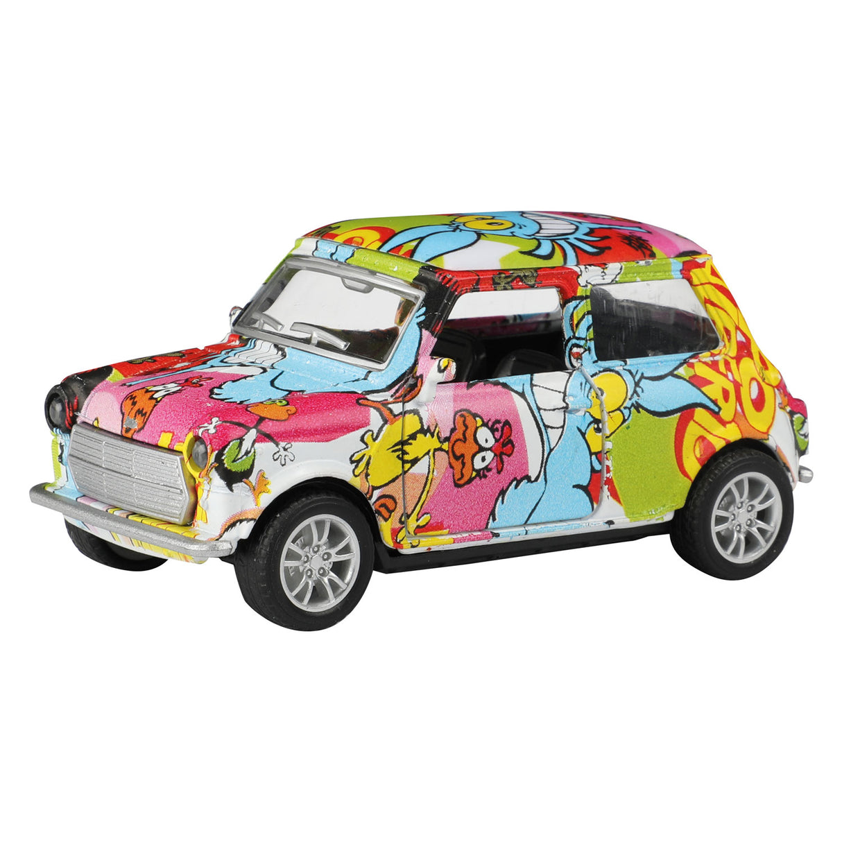 Toi-Toys Metal Pull-Back Graffiti Car