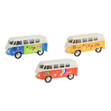 BUS WELLY VOLKSWAGEN 1962 con auto modelo impreso