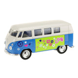 BUS WELLY VOLKSWAGEN 1962 con auto modelo impreso