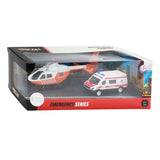 Toi-toys Metal Trauma Helicopter e Ambulance Orange