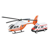 Toi-toys Metal Trauma Helicopter e Ambulance Orange