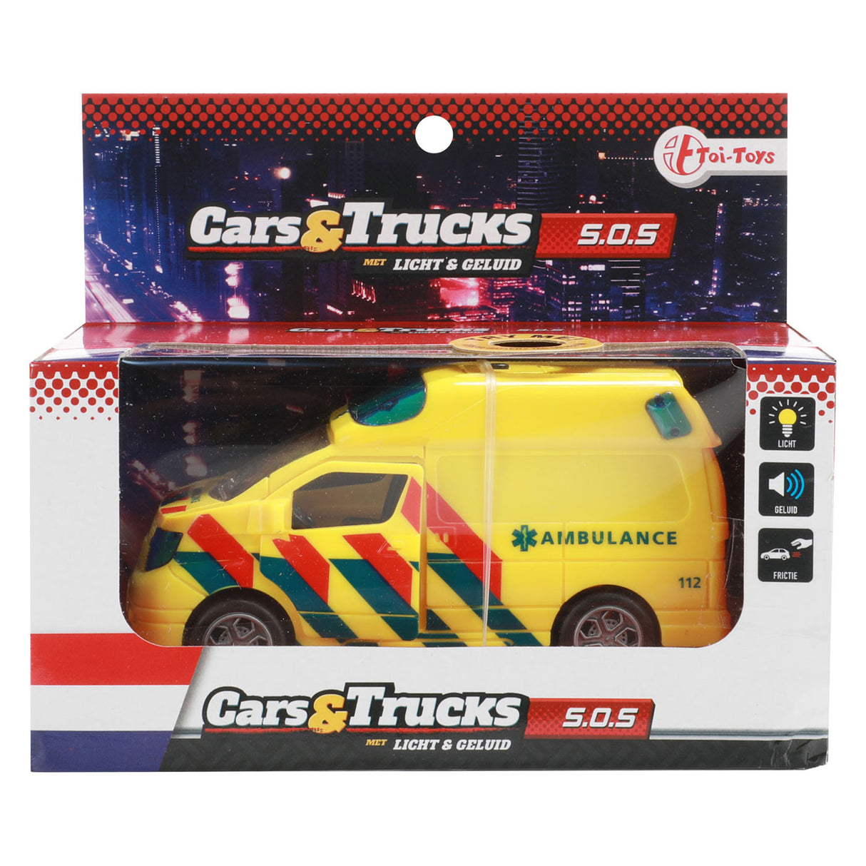 Tho-toi-toys Trucks Friction Ambulance (NL) se světlem a zvukem