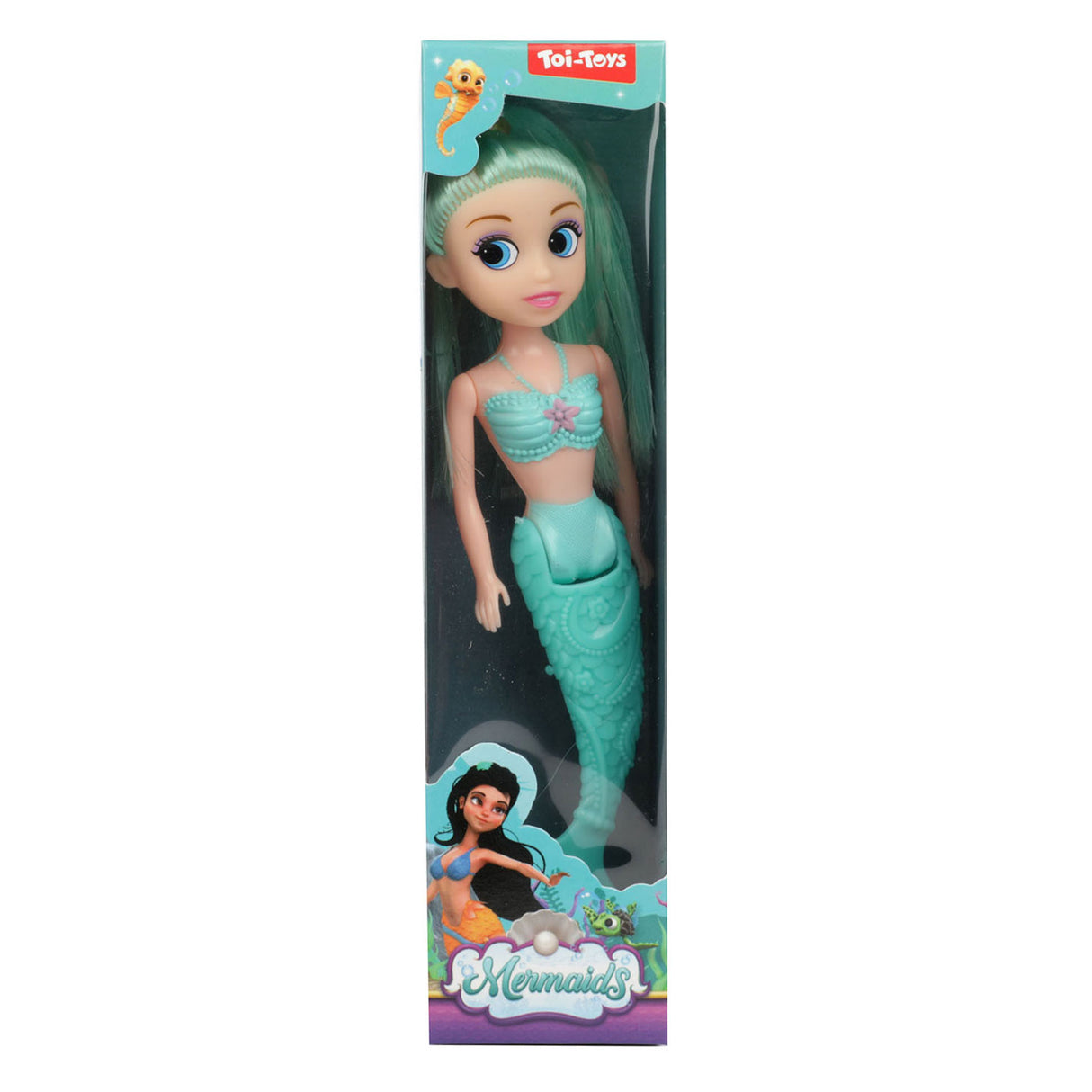Toi-toys sirènes poupée sirène avec queue pliable, 18 cm