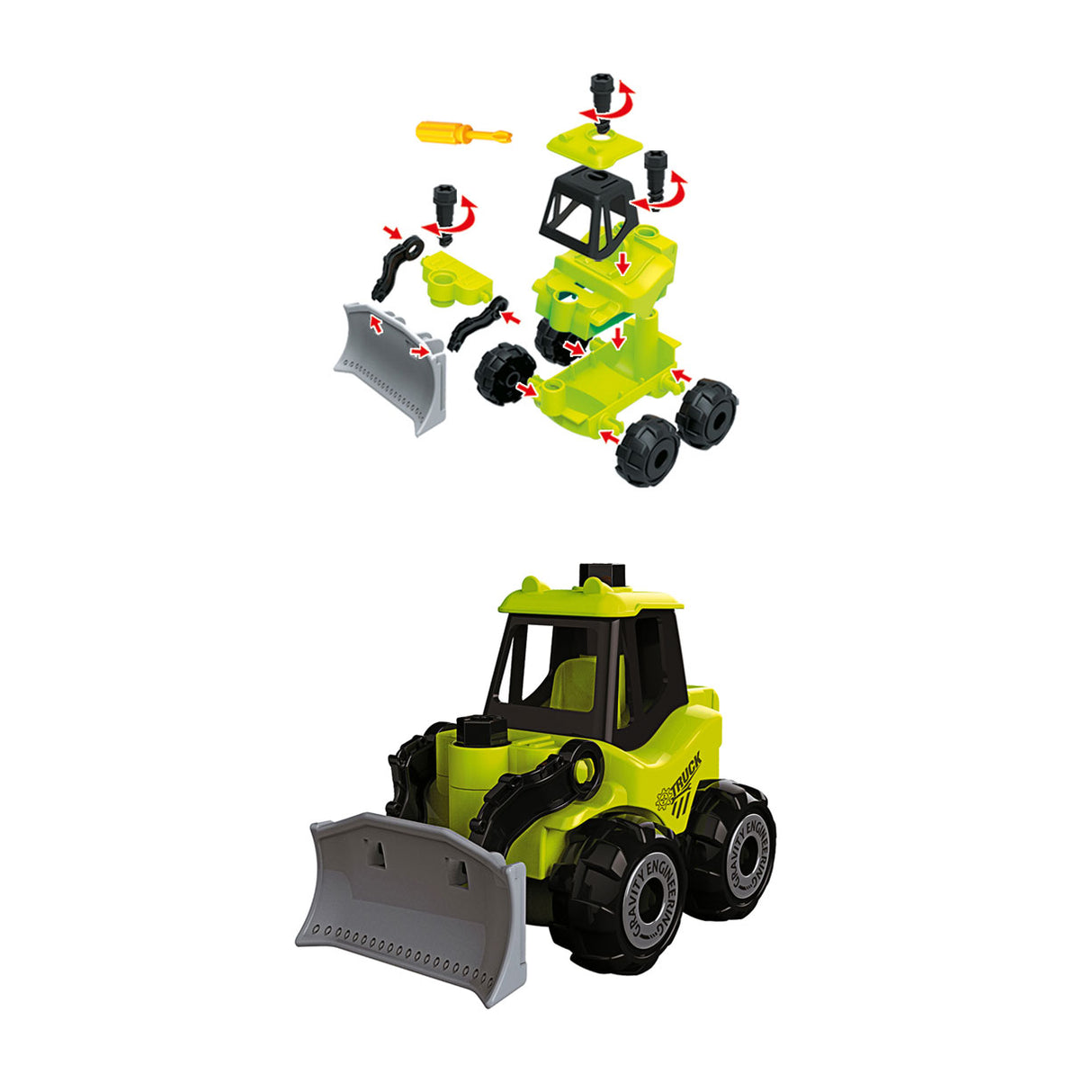 Toi-toys construit un véhicule de travail