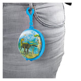 Porte-clés Monde des dinosaures avec mini dinosaures