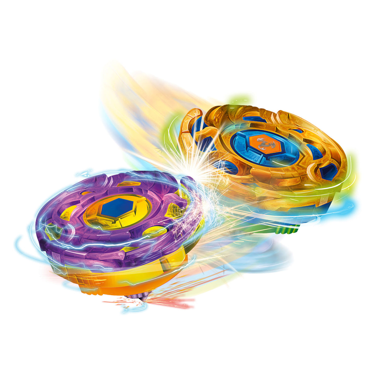 Toi-toys toupie en métal bataille gyroscopique avec tireur