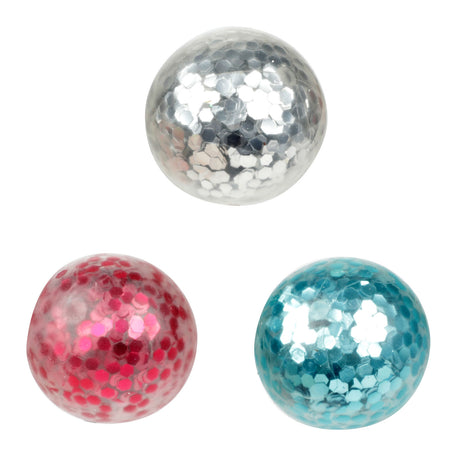 Toi-Toys Window Crawler Squeeze Balls Glitter, 3e.