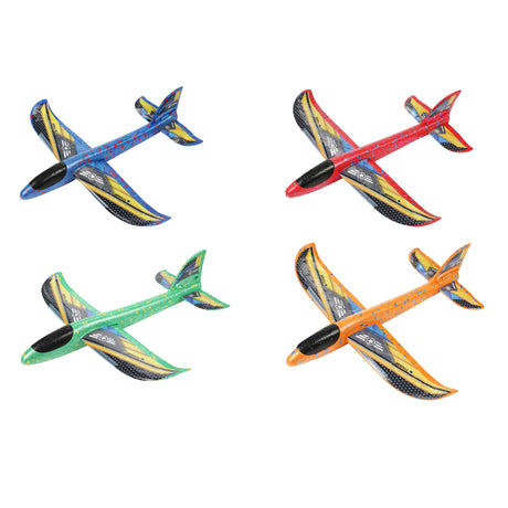 Toi-toys toi toys o play avion en mousse 36cm avec autocollants