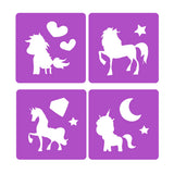 Toi-toys toi toys dream horse licorne trottoir craie ensemble avec 4 pochoirs