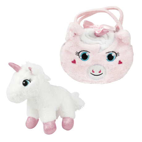 Licorne en peluche cheval de rêve dans un sac