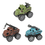 Camion dinosaure World of Dinosaurs avec 3 voitures à tirer