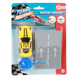 Toi-Toys Turbo Racers tire une voiture de rallye avec rampe