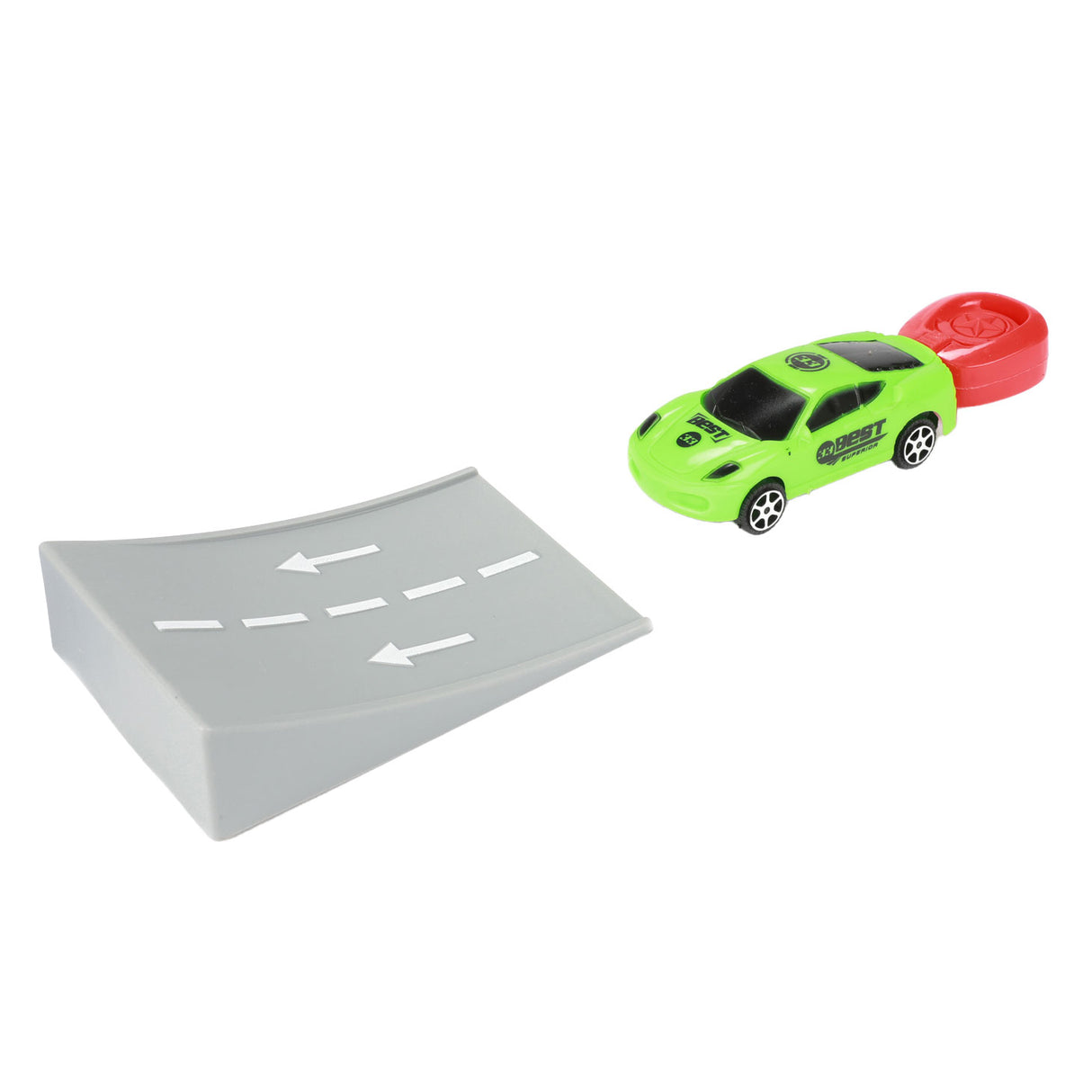 Turbo Racer schéissen de Rally Auto mat Ramp