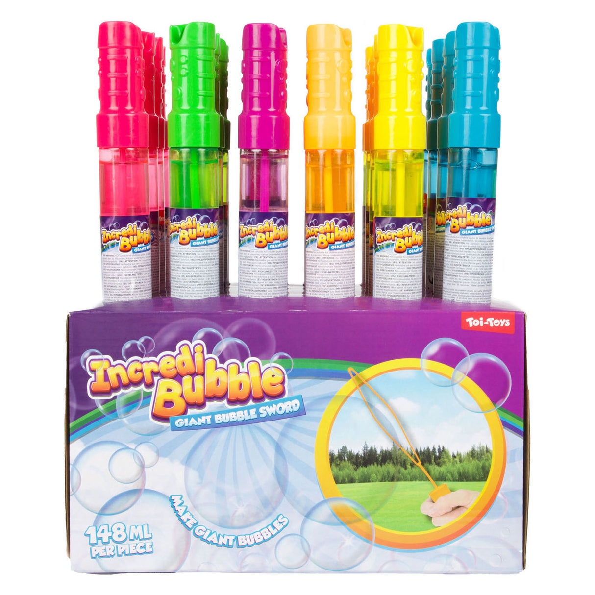 Toi-toys incredibubble bellenblaaszwaard 148ml, 24st.