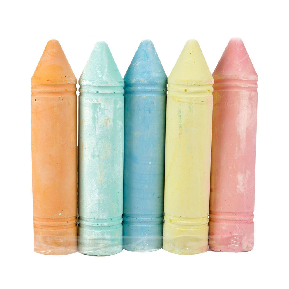 TOI-TOYS Sidewalk Chalk XXL, 5st.