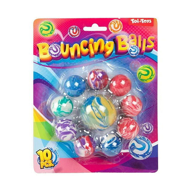 Toi-Toys Fun Stuiterballen Marble, 10st.