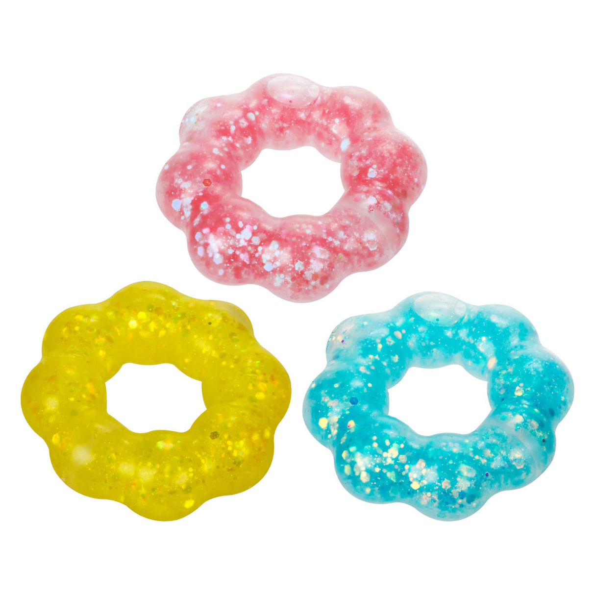 Toi-toys bracelet à presser amusant fleur avec paillettes