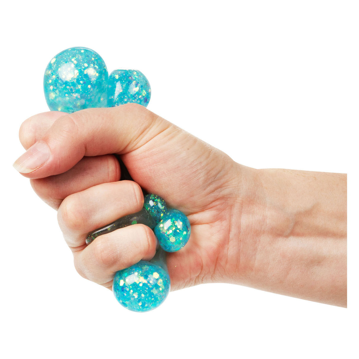 Toi-toys bracelet à presser amusant fleur avec paillettes