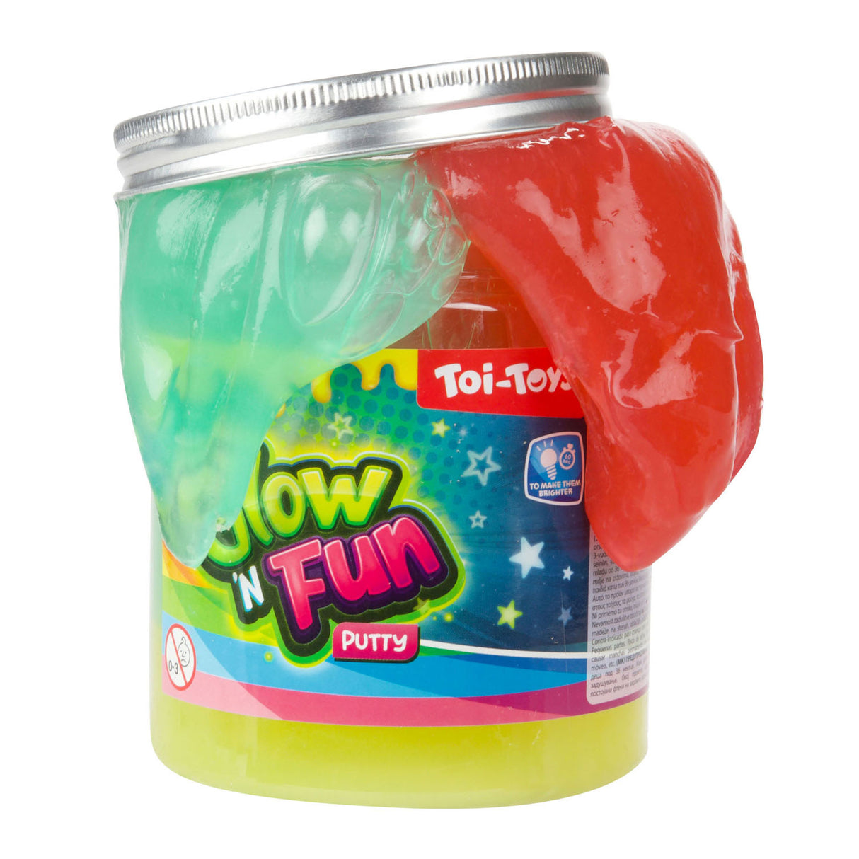 Toi-Toys Glow N Fun Glow in the Dark Putty XL in Pot