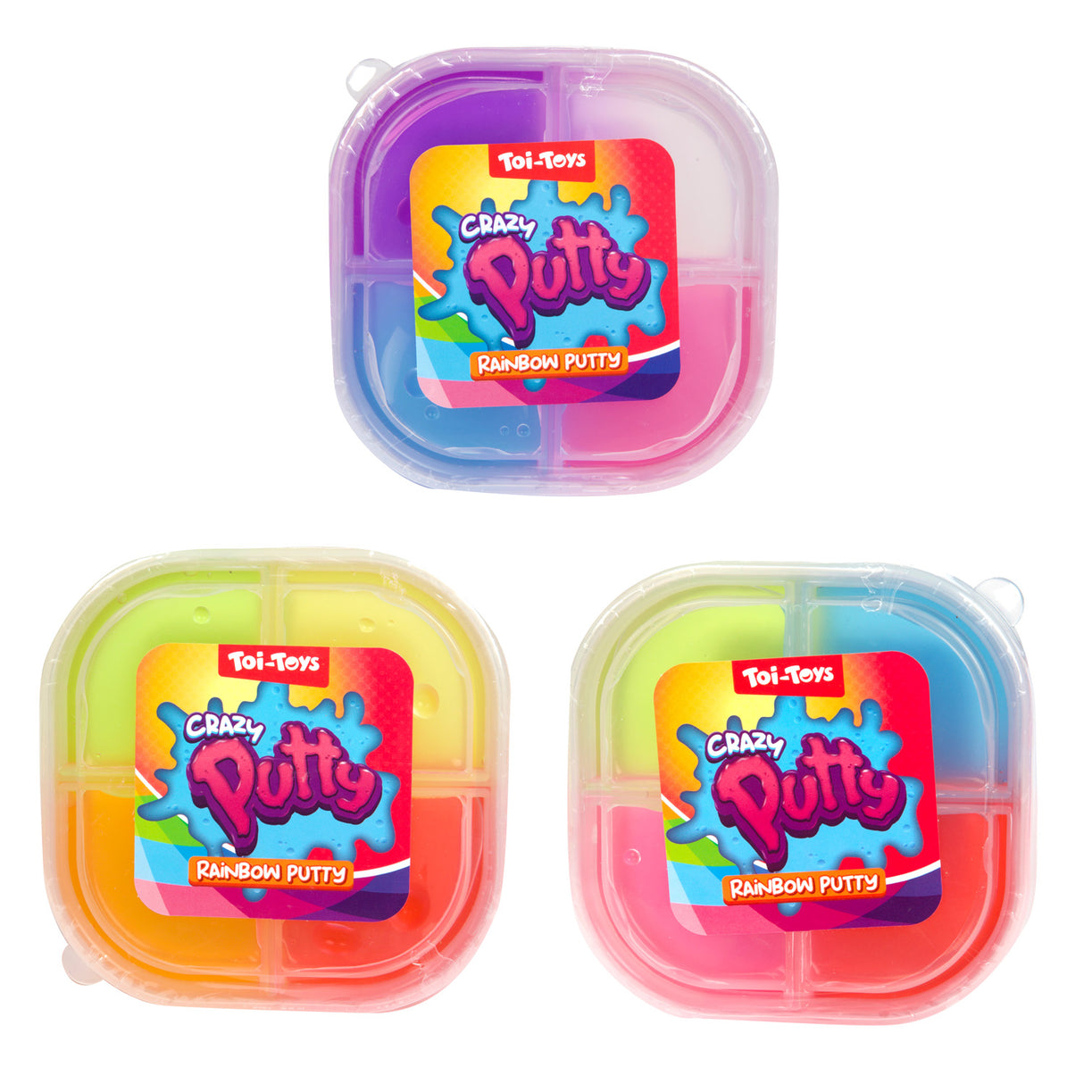 Toi-Toys roliga glitter putty quattro