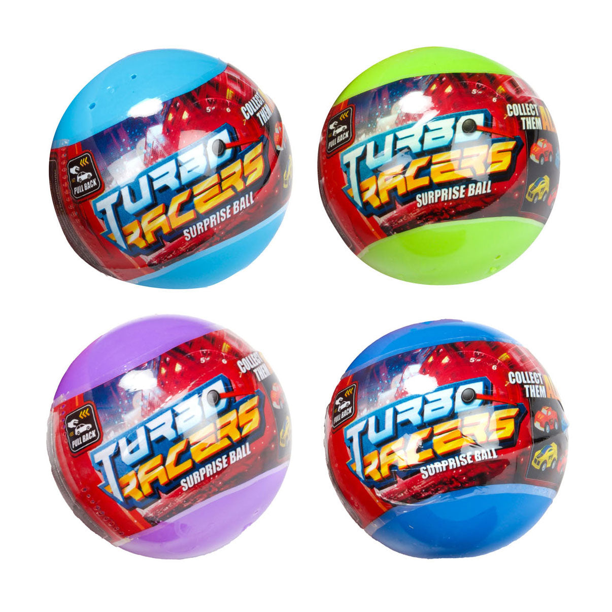 Toi-toys oeuf surprise de voiture de course turbo