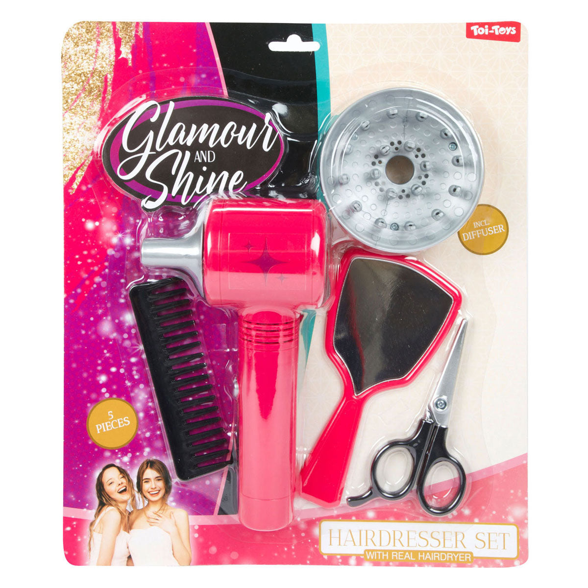 Toi-Toys Glamour Shine Kapperset med Fohn Diffuser