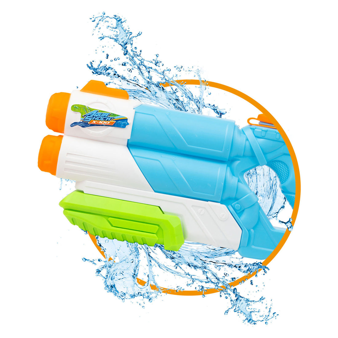 Pistola de agua salpicada con potencia de doble circuito, 1080 ml