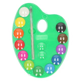 Palette de peinture 12 couleurs et pinceau