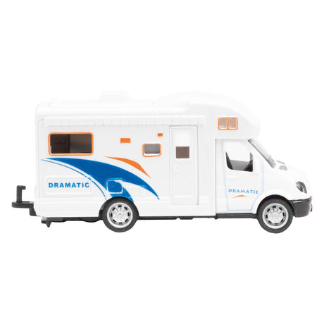Camping-car rétractable en métal Toi-toys avec remorque et motoneige