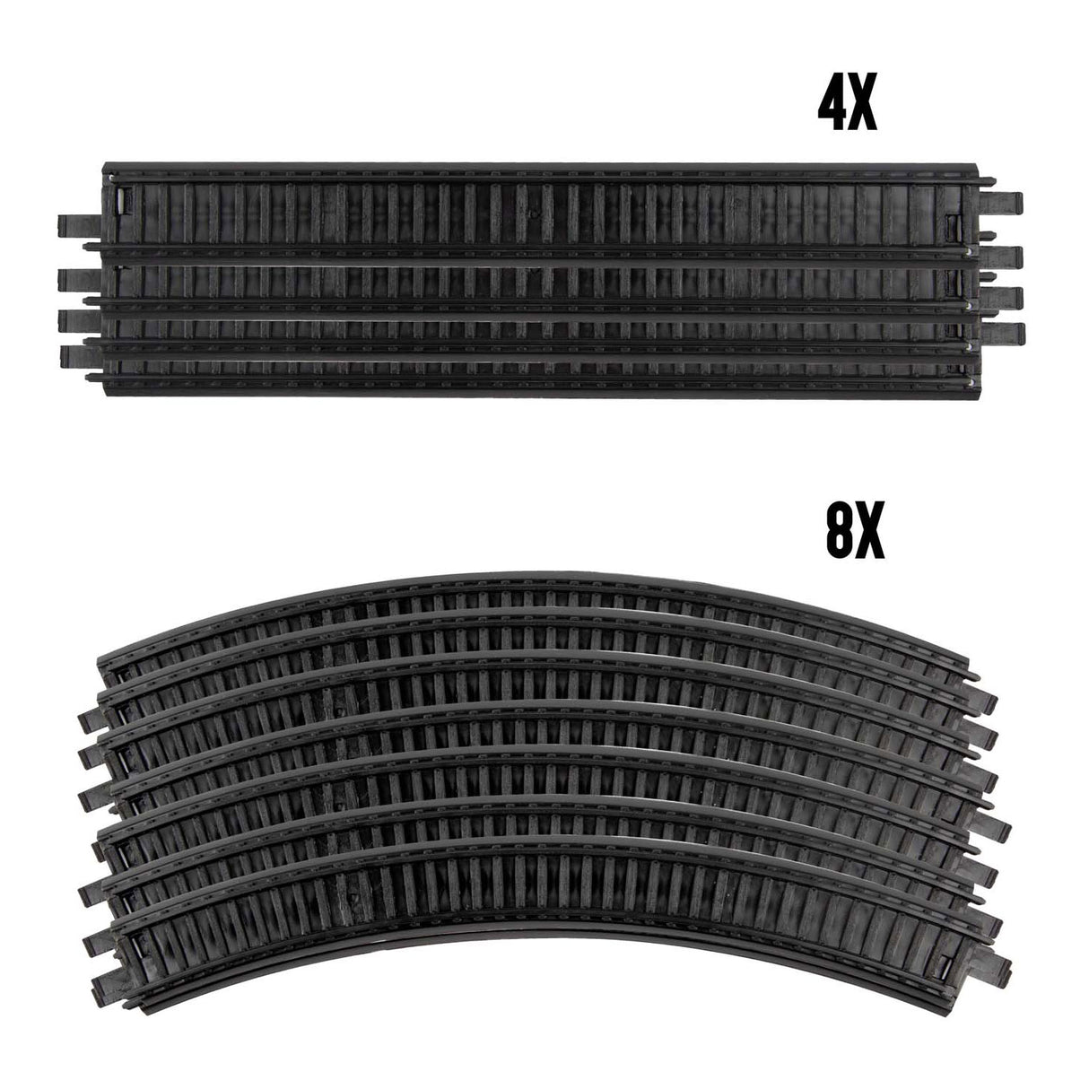 Toi-toys train set rails électriques à grande vitesse, 15 pièces.