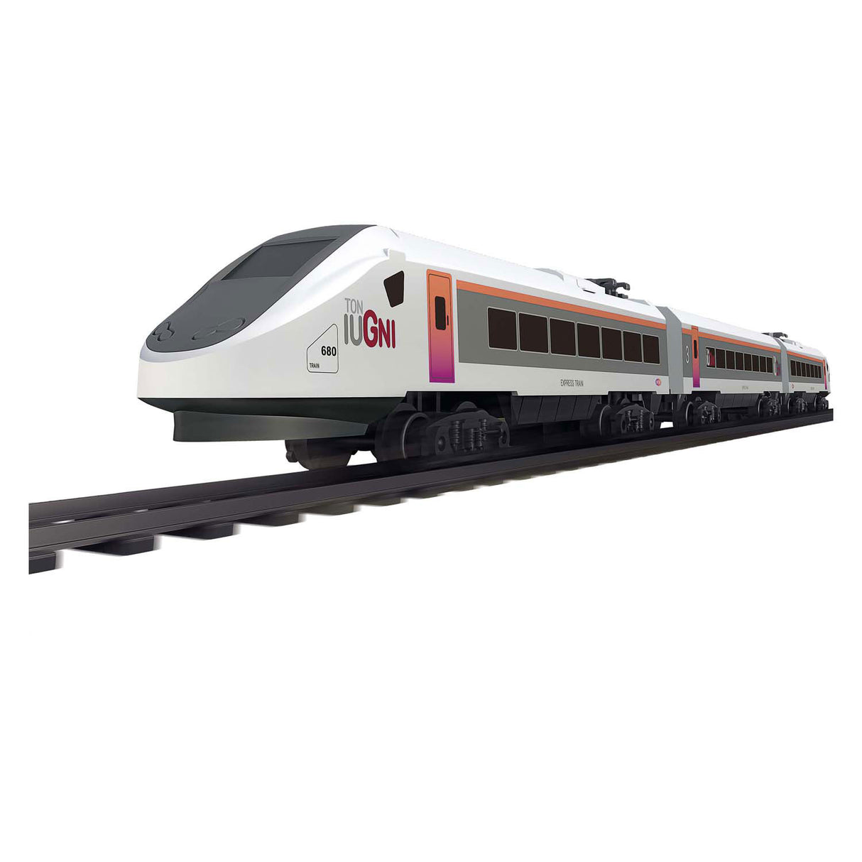 Toi-toys train set rails électriques à grande vitesse, 15 pièces.