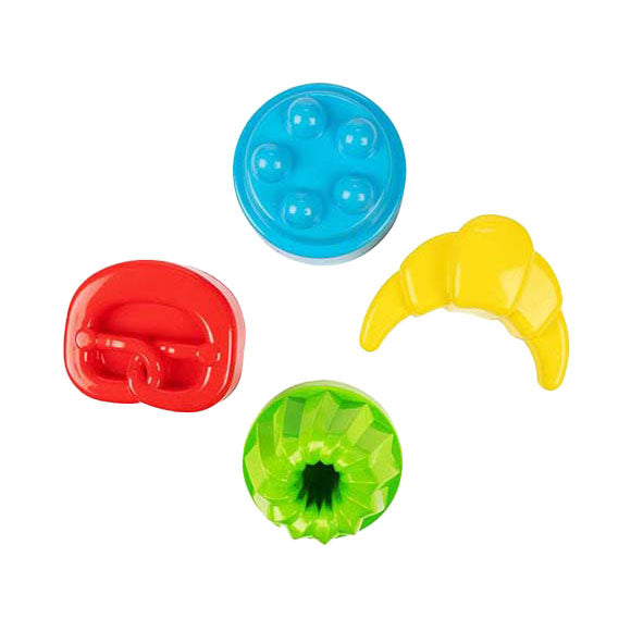 Toi-toys jouent des moules à sable boulangerie, 4 pcs.