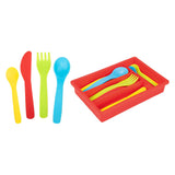 Ensemble de couverts alimentaires maison Toi-toys avec plateau, 16 pièces.