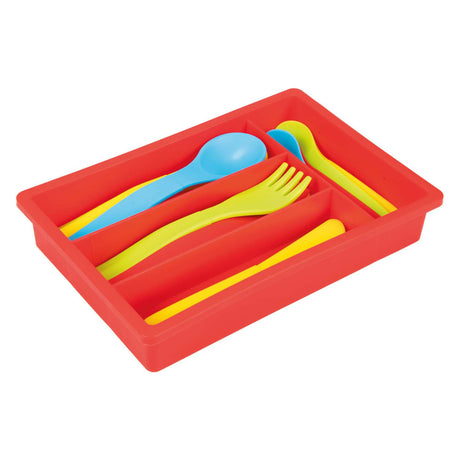 Ensemble de couverts alimentaires maison Toi-toys avec plateau, 16 pièces.
