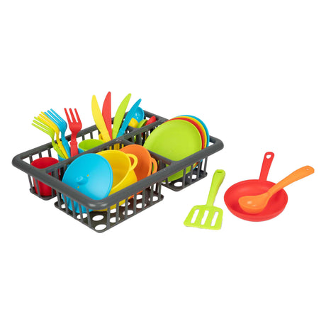 Toi-toys égouttoir à nourriture domestique avec couverts et casseroles, 27 pcs.